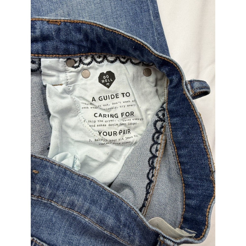 Madewell The High Rise Slim Boyjean 25 Floral Embroidery Beaded Edition Jeans - Picture 10 of 12
